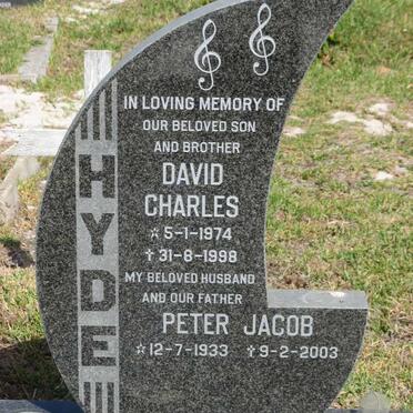 HYDE Peter Jacob 1933-2003 :: HYDE David Charles 1974-1998