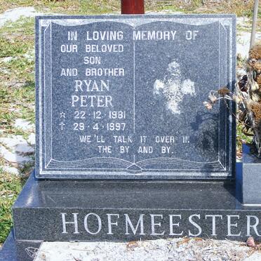HOFMEESTER Ryan Peter 1981-1997