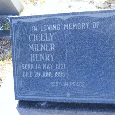 HENRY Cicely Milner 1921-1995