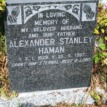 HAMAN Alexander Stanley 1929-1987
