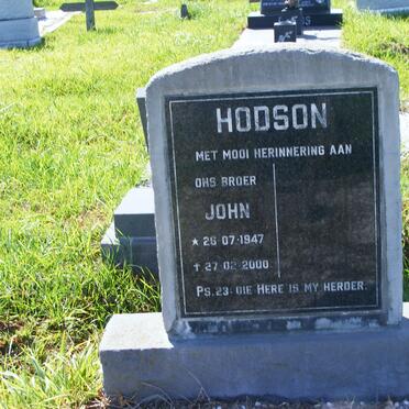 HODSON John 1947-2000
