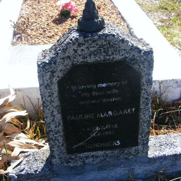 HENDRICKS Pauline Margaret 1918-1981