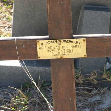 HARST A.D., van der 1925-1996