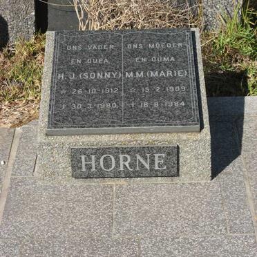 HORNE H.J. 1912-1980 &amp; M.M. 1909-1984