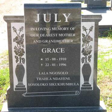 JULY Grace 1910-1996