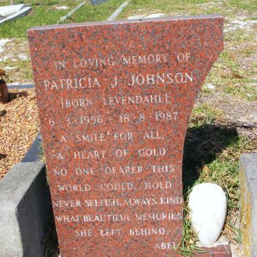 JOHNSON Patricia J. nee LEVENDAHL 1956-1987