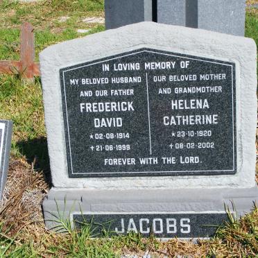 JACOBS Frederick David 1914-1999 &amp; Helena Catherine 1920-2002