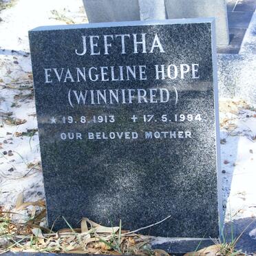 JEFTHA Evangeline Hope 1913-1994