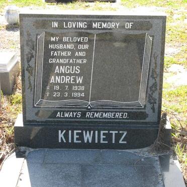 KIEWIETZ Angus Andrew 1938-1994