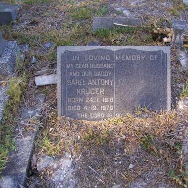 KRUGER Sarel Antony 1918-1970