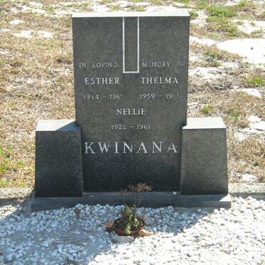 KWINANA Nellie 1922-1961 :: KWINANA Esther 1934-1961 :: KWINANA Thelma 1959-1961