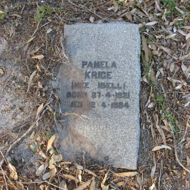 KRIGE Pamela nee IBELL 1921-1984