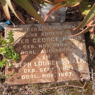 KALIS Peter George 1904-1968 :: KALIS Joseph Lourens 191?-1967