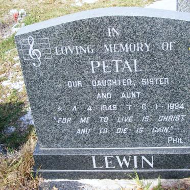 LEWIN Petal 1949-1994