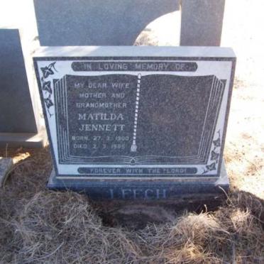 LEECH Matilda Jennett 1900-1985