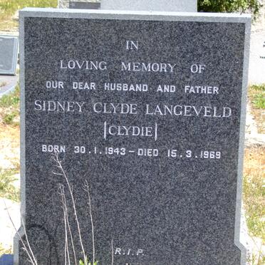 LANGEVELD Sidney Clyde 1943-1969