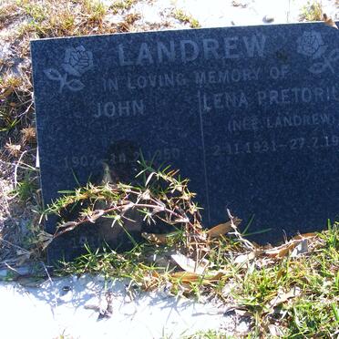 LANDREW John 1907-1950 :: PRETORIUS Lena nee LANDREW 1931-1978