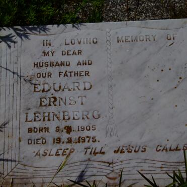 LEHNBERG Eduard Ernst 1905-1975