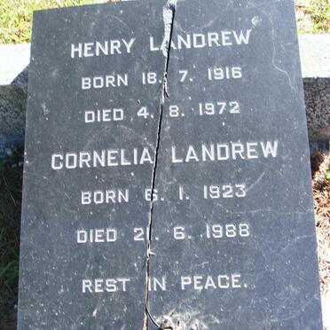 LANDREW Henry 1916-1972 &amp; Cornelia 1923-1988
