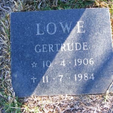 LOWE Gertrude 1906-1984