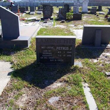 LAMBRECHTS Petrus J. 1940-1985