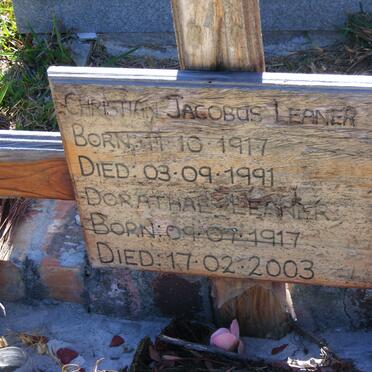 LEANER Christian Jacobus 1917-1991 &amp; Dorathae 1917-2003