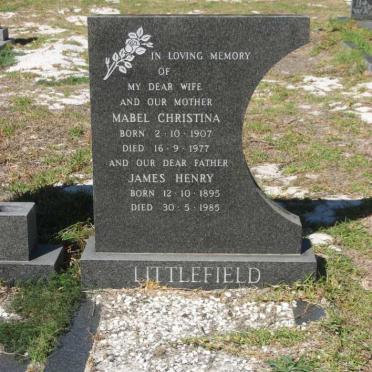 LITTLEFIELD James Henry 1895-1985 &amp; Mabel Christina 1907-1977