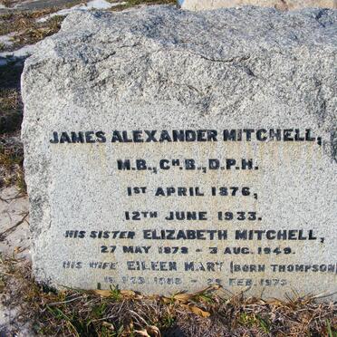 MITCHELL James Alexander 1876-1933 &amp; Eileen Mary THOMPSON 1888-1976  :: MITCHELL Elizabeth 1878-1949