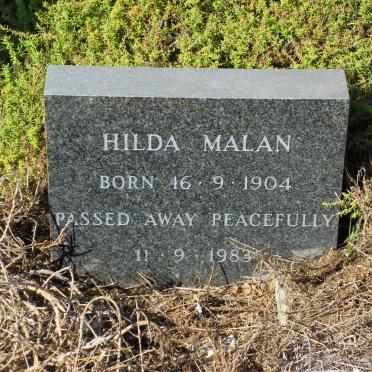 MALAN Hilda 1904-1983