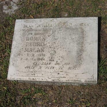 MALAN Roman Pedro 1976-1984