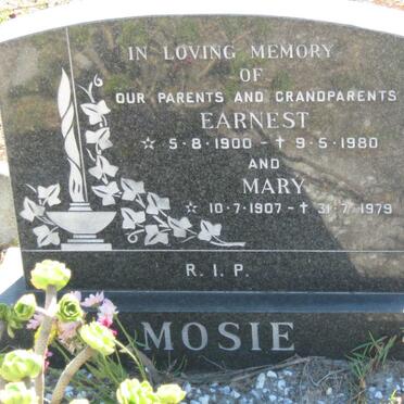 MOSIE Earnest 1900-1980 &amp; Mary 1907-1979