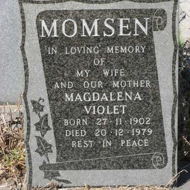 MOMSEN Magdalena Violet 1902-1979