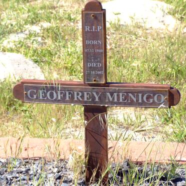 MENIGO Geoffrey 1940-2002