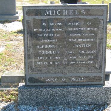 MICHELS Alphonsus Cornelis 1909-1977 &amp; Jantien KOELEMAN 1918-1995