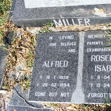 MILLER Alfred 1938-1994 &amp; Roseline Isabel 1944-200?