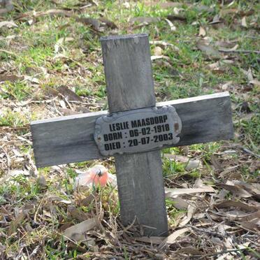 MAASDORP Leslie 1918-2003