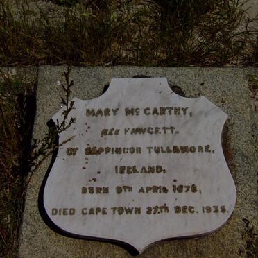 McCARTHY Mary nee FAWCETT 1876-1935