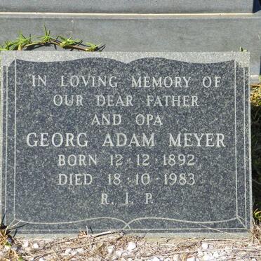 MEYER Georg Adam 1892-1983