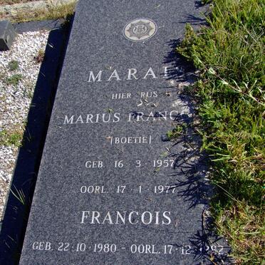 MARAIS Marius Franco? 1957-1977 :: MARAIS Francois 1980-1982
