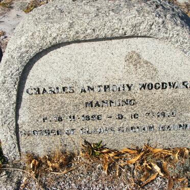 MANNING Charles Anthony Woodward 1896-1978