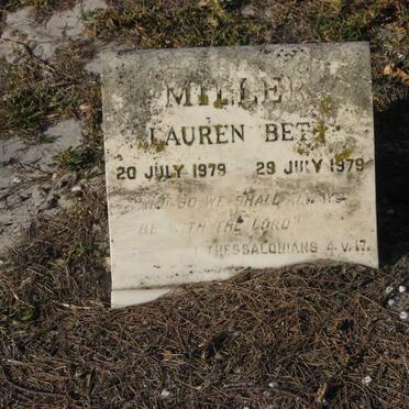MILLER Lauren Beth 1979-1979