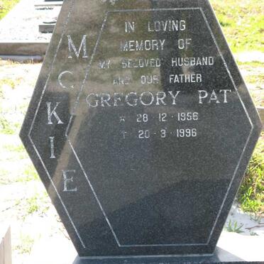 McKIE Gregory Pat 1956-1996