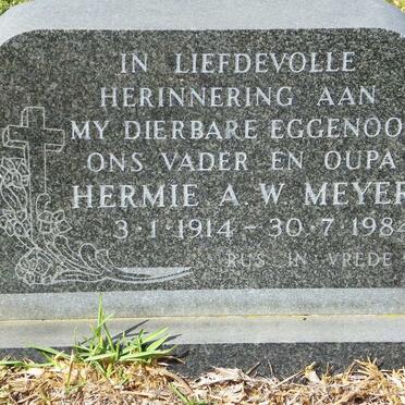 MEYER Hermie A.W. 1914-1984