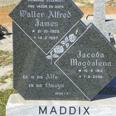 MADDIX Walter Alfred James 1905-1987 &amp; Jacoba Magdalena 1912-2006