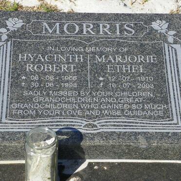 MORRIS Hyacinth Robert 1906-1998 &amp; Marjorie Ethel 1910-2003