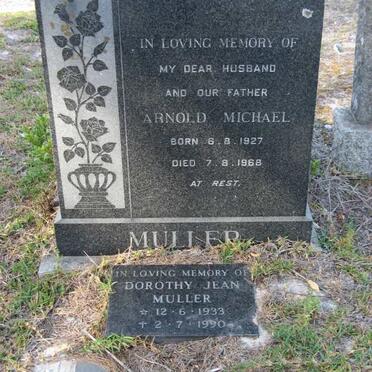 MULLER Arnold Michael 1927-1968 &amp; Dorothy Jean 1933-1990