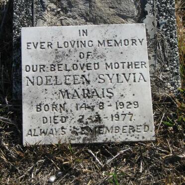 MARAIS Noeleen Sylvia 1929-1977