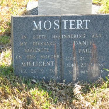 MOSTERT Millicent 1928-1980 :: MOSTERT Daniel Paul 1951-1985