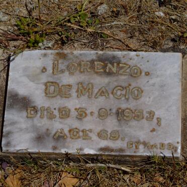 MACIO Lorenzo, de -195?