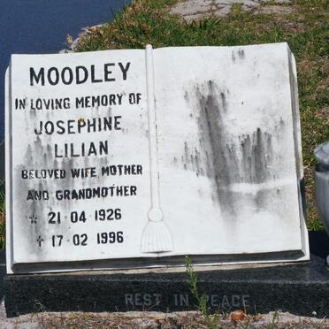 MOODLEY Josephine Lilian 1926-1996
